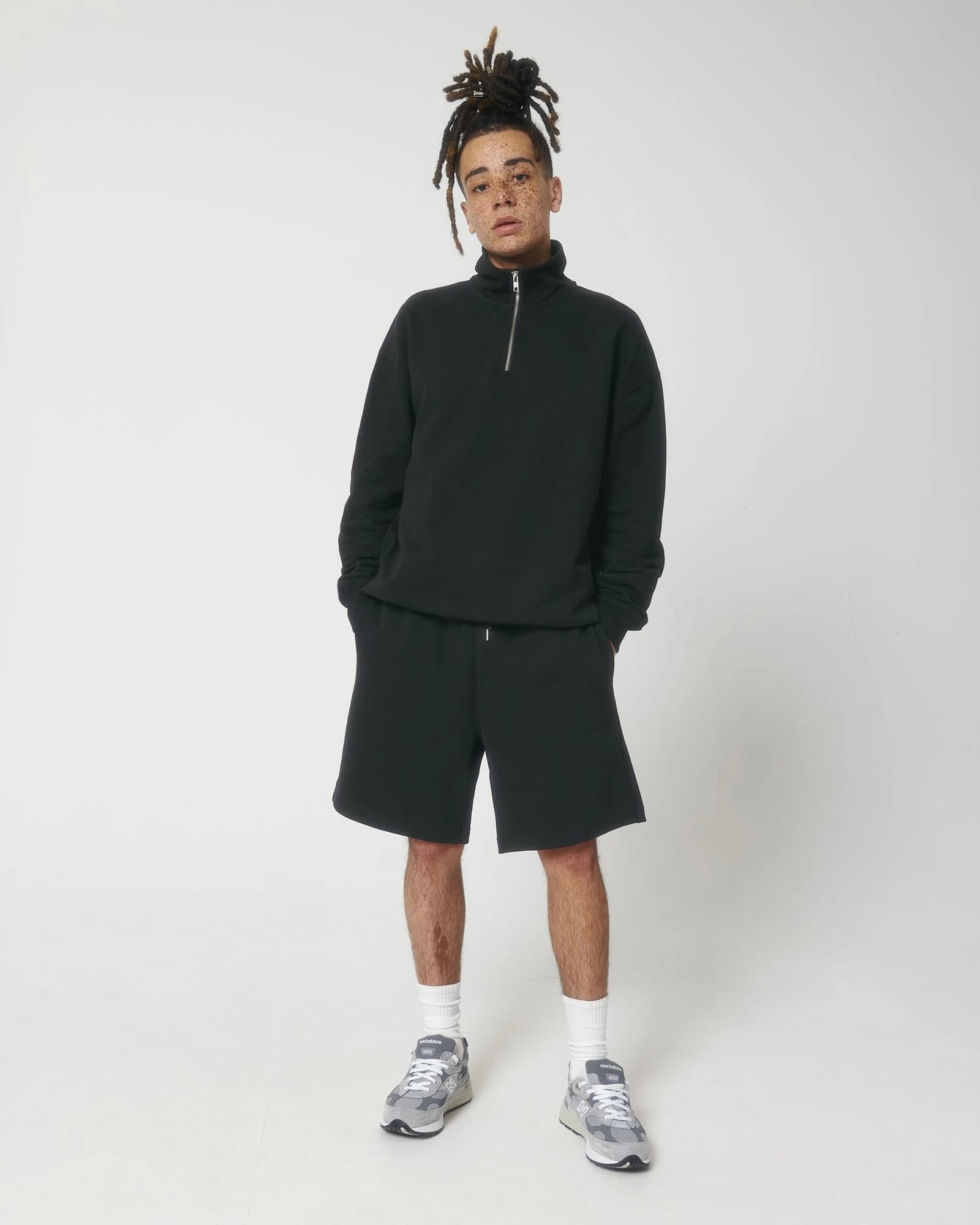 Custom organic cotton sweatshirt Stanley/Stella Miller Dry - Black